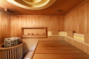 Cômodo da sauna seca