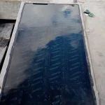 Construção de piscina em alvenaria - pastilha
