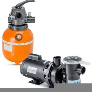 Conjunto filtrante para piscina pequena