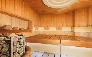 Cômodo da sauna seca