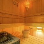 Cômodo da sauna seca