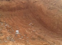 Antes de construir a piscina