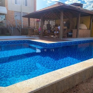 Construção da piscina de vinil do Jedaias - Pampulha